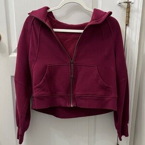 Lululemon Athletica Maroon Zip-Up Jacket